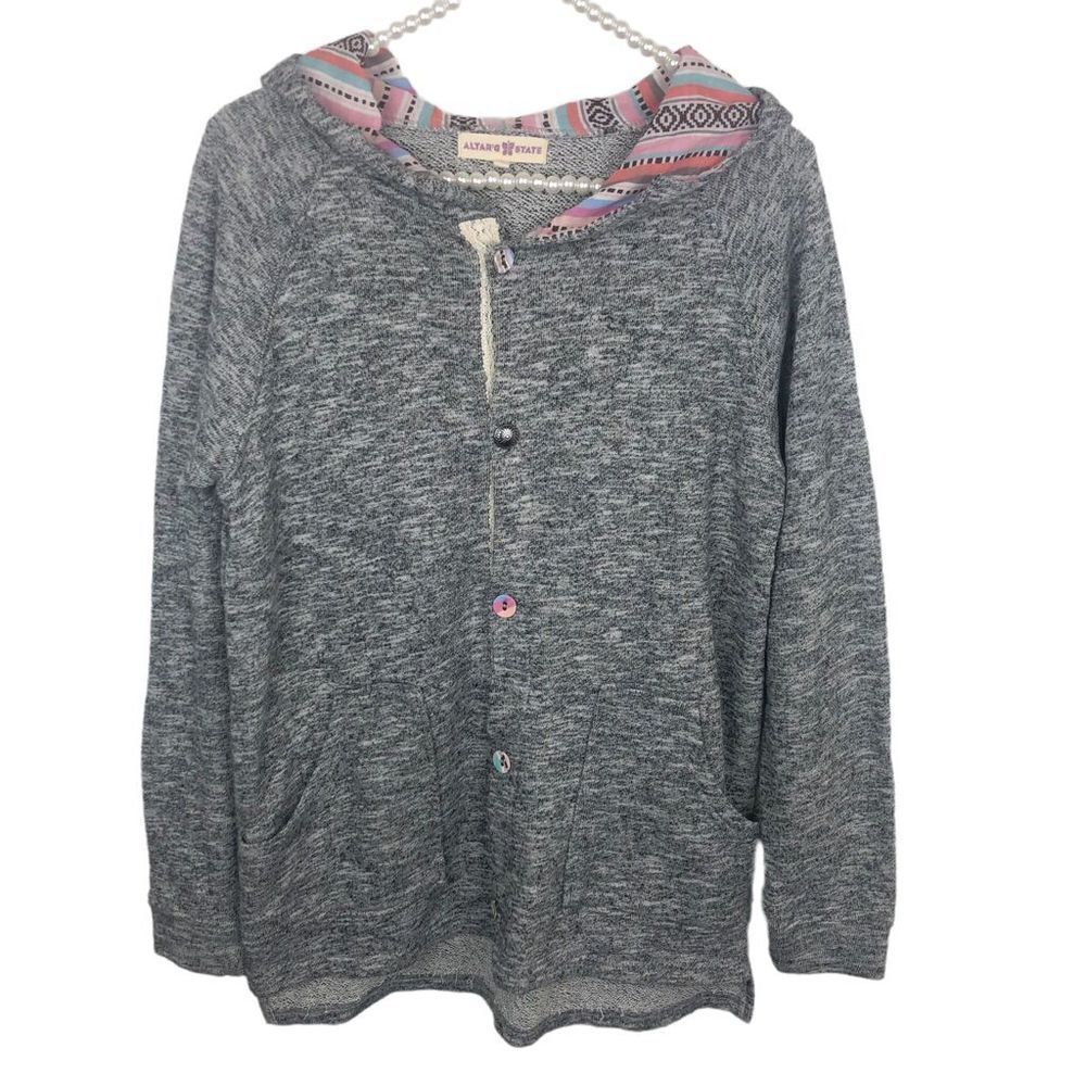 Altar’d State hoodie lightweight button up size Medium